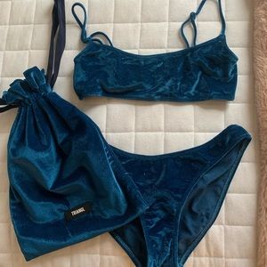 Blue Triangle Bikini